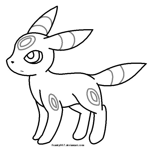 Umbreon Coloring Pages