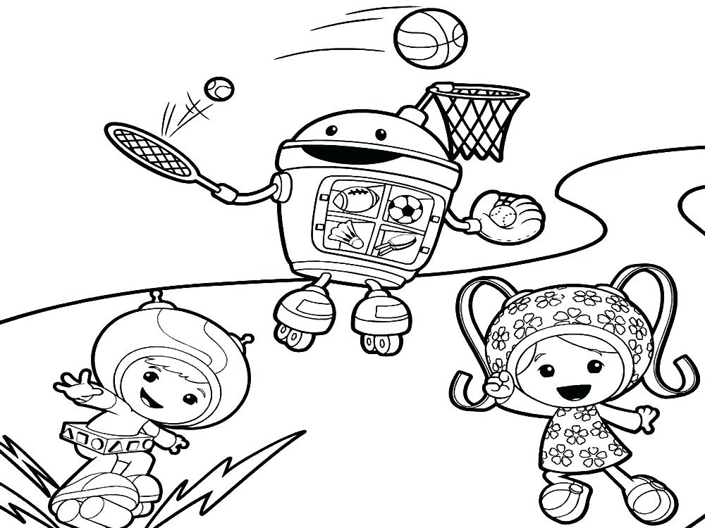 1000x750 Umizoomi Coloring Page Bot Umizoomi Coloring Pages Print