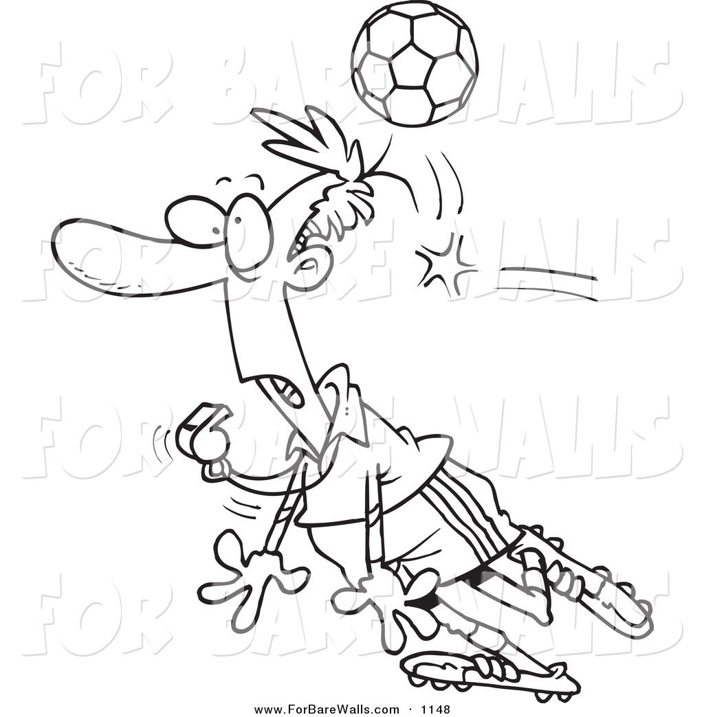 1024x1044 Printable Illustration Of A Coloring Page Of A Soccer Ball Hitting