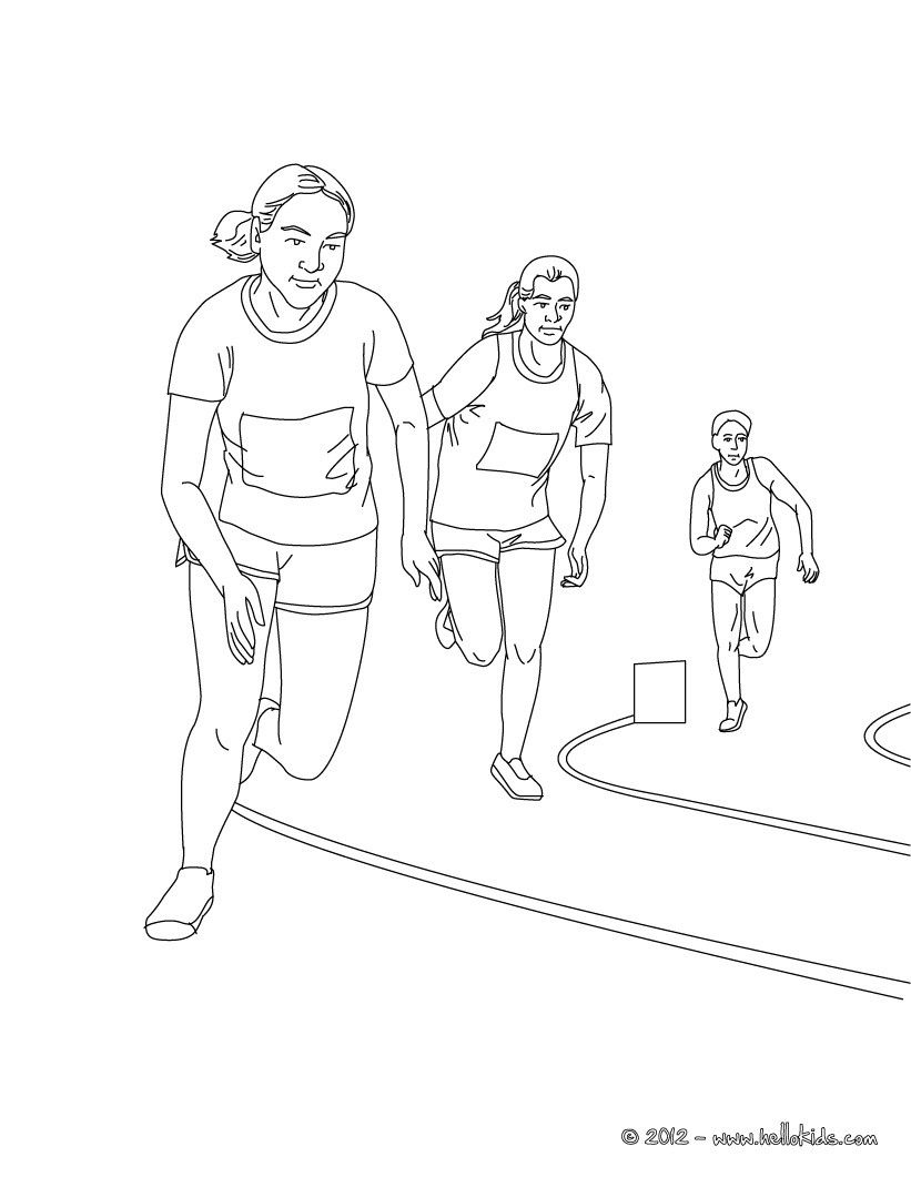 821x1061 This Beautiful 5000m Race Athletics Coloring Page From Athletics