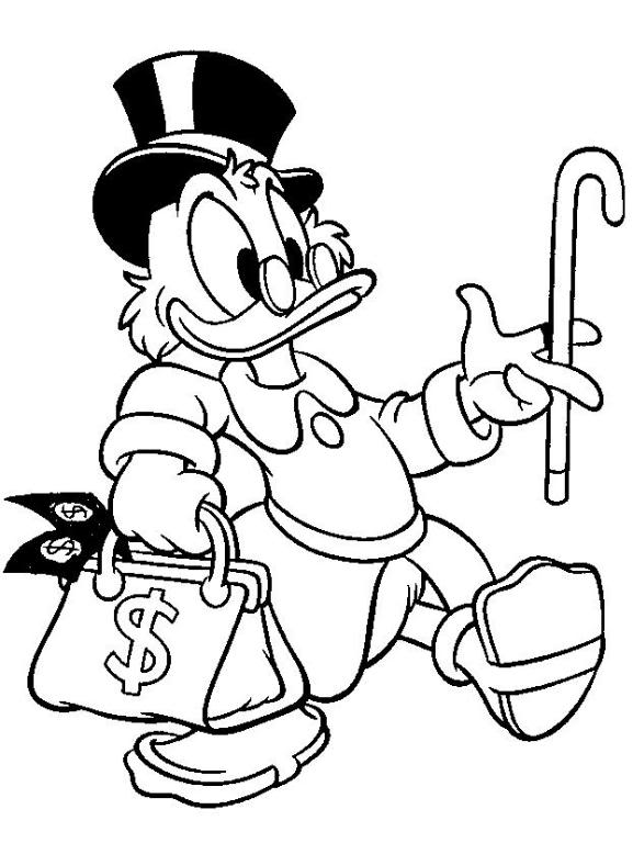 577x768 Scrooge Coloring Pages Uncle Scrooge Coloring Page Ideas