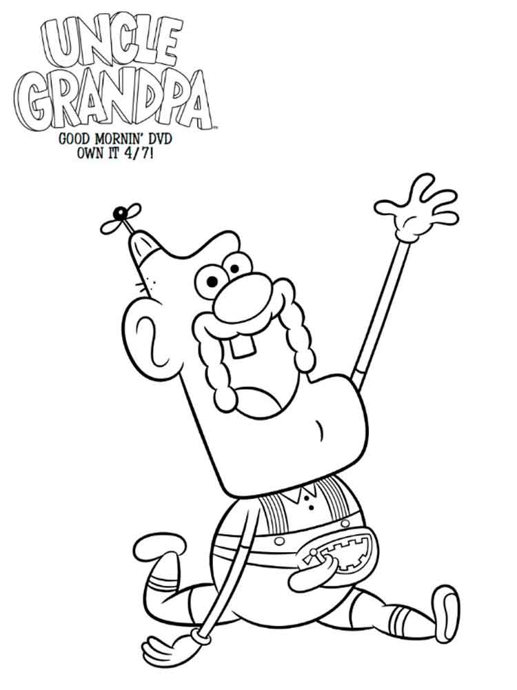 750x1000 Uncle Grandpa Coloring Pages. Free Printable Uncle Grandpa