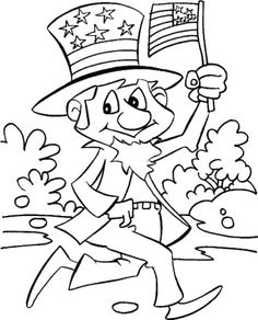 Uncle Sam Coloring Page