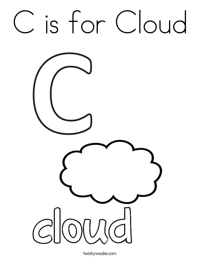 685x886 Letter C Color Page