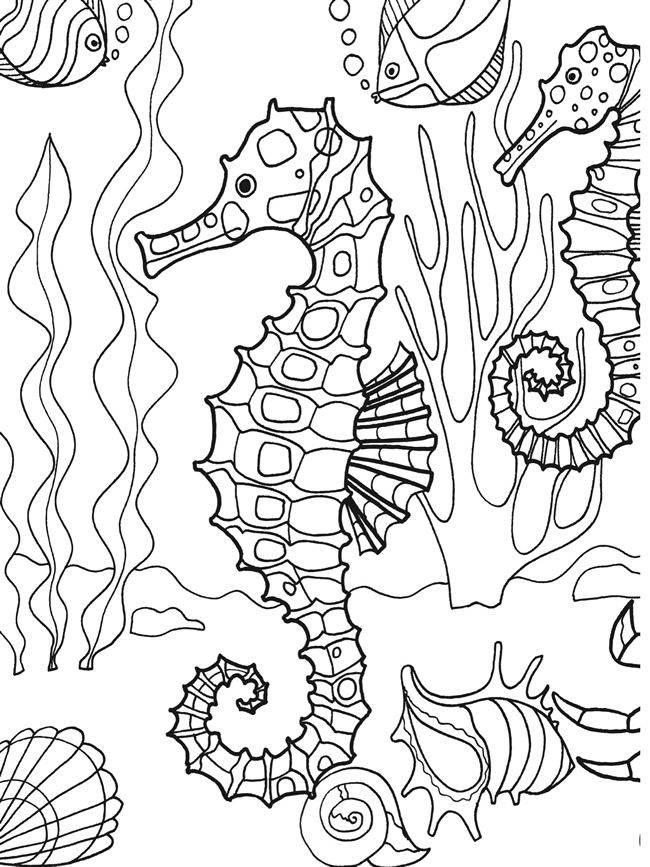 650x867 Dover Publications Sample Page From Under The Sea Adventure