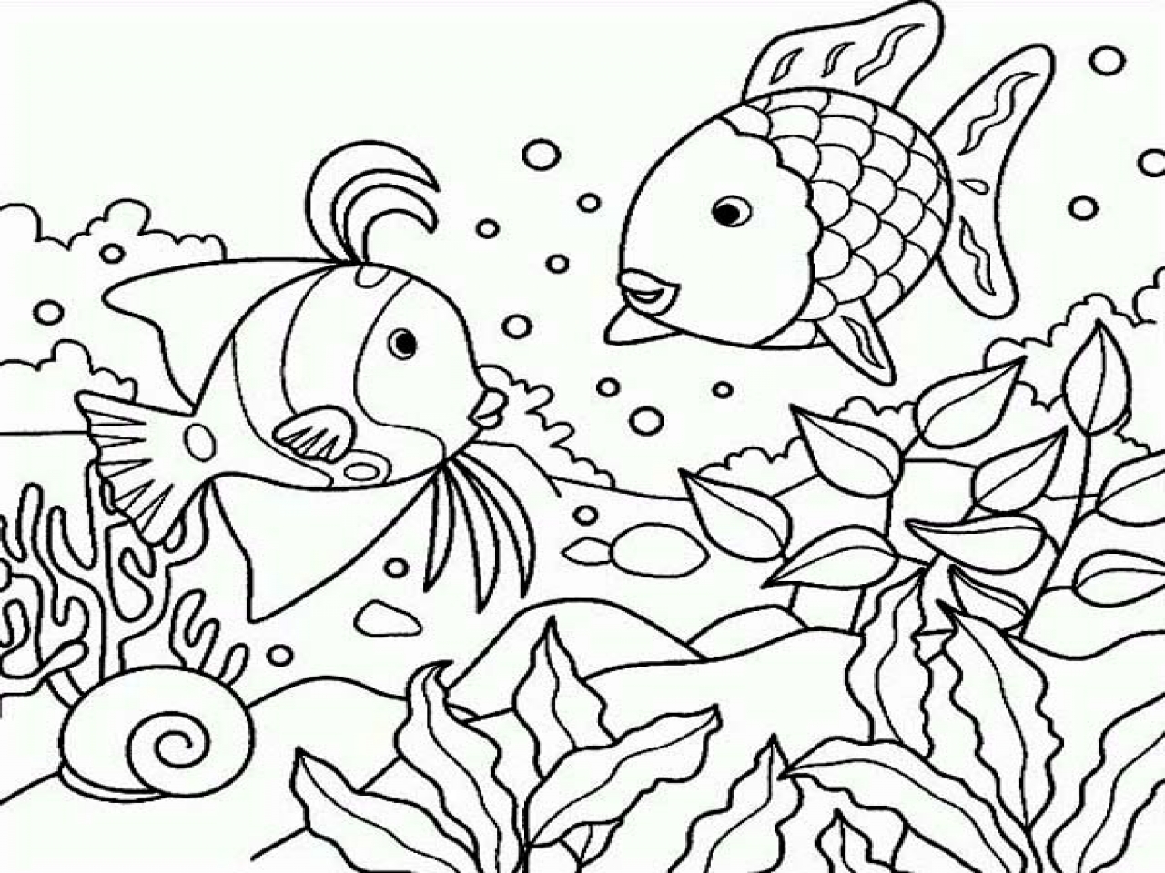 1280x960 Under The Sea Coloring Pages Mayapurjacouture Com In Plans 15