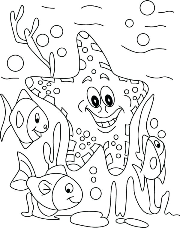 600x761 Beautiful Under The Sea Coloring Pages Or Under The Sea Coloring