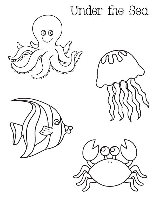 612x792 Under The Sea Coloring Pages Sea Coloring Pages Sea Coloring Pages