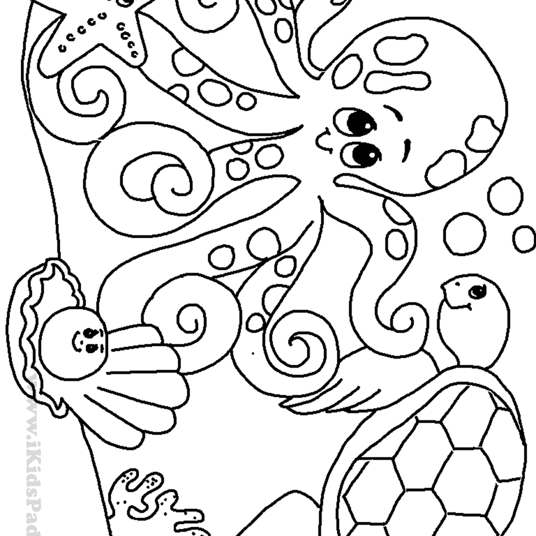 768x768 Wondrous Ideas Under The Sea Coloring Pages Free Printable Animals