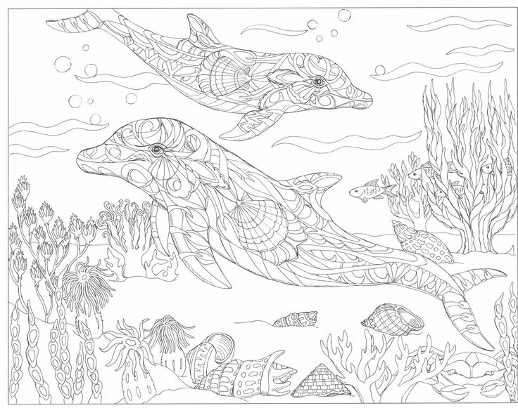 Underwater Coloring Pages For Adults