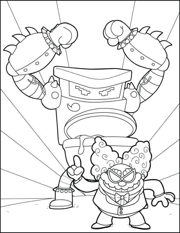 597x771 Captain Underpants Coloring Pages And Captain Underpants Coloring