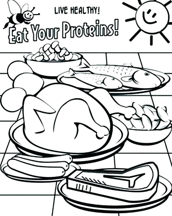 600x753 Food Coloring Page Junk Food Coloring Pages Unhealthy Food