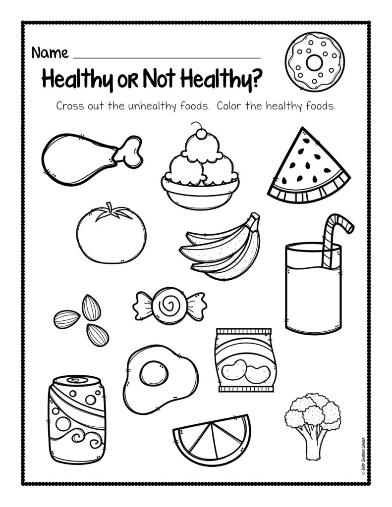 791x1024 Unhealthy Food Coloring Pages Get Bubbles