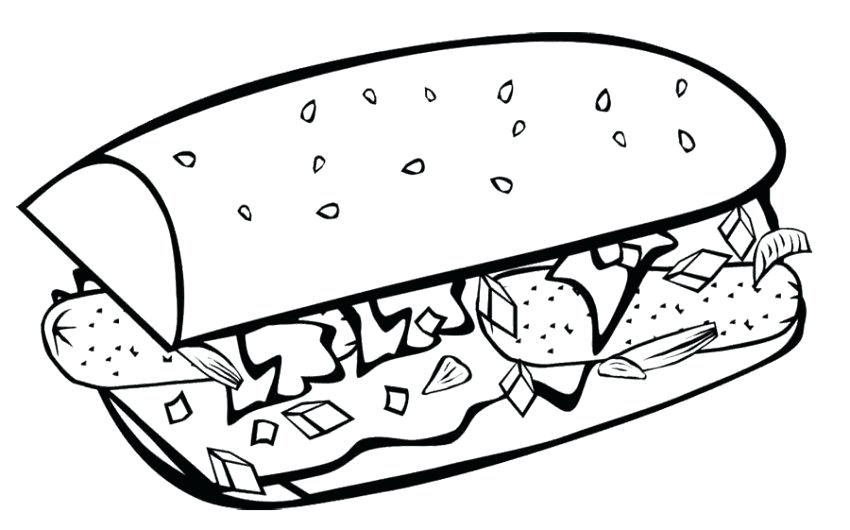 850x530 Unhealthy Food Coloring Pages Junk Food Coloring Sheets