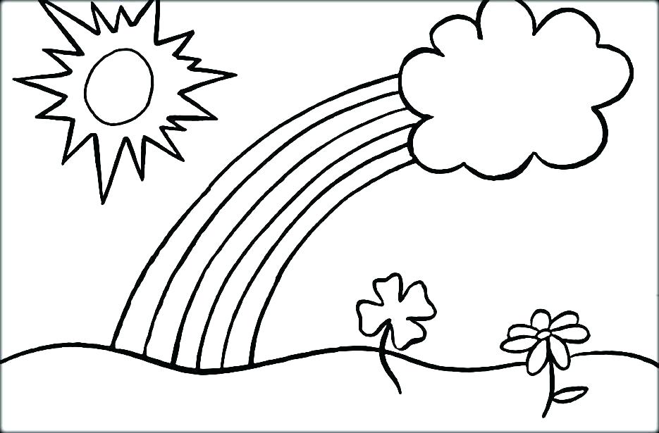 935x615 Printable Unicorn Rainbow Coloring Pages Kids Coloring Rainbow