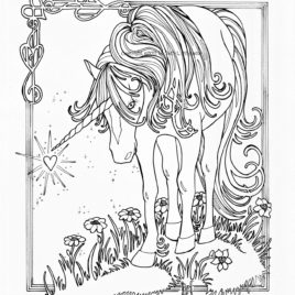 268x268 Unicorn Coloring Pages For Adults Archives