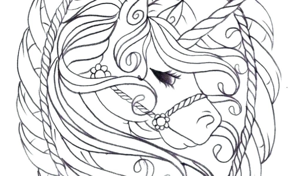 1024x600 Unicorn Coloring Pages For Girls Printable Good Draw Page Kids