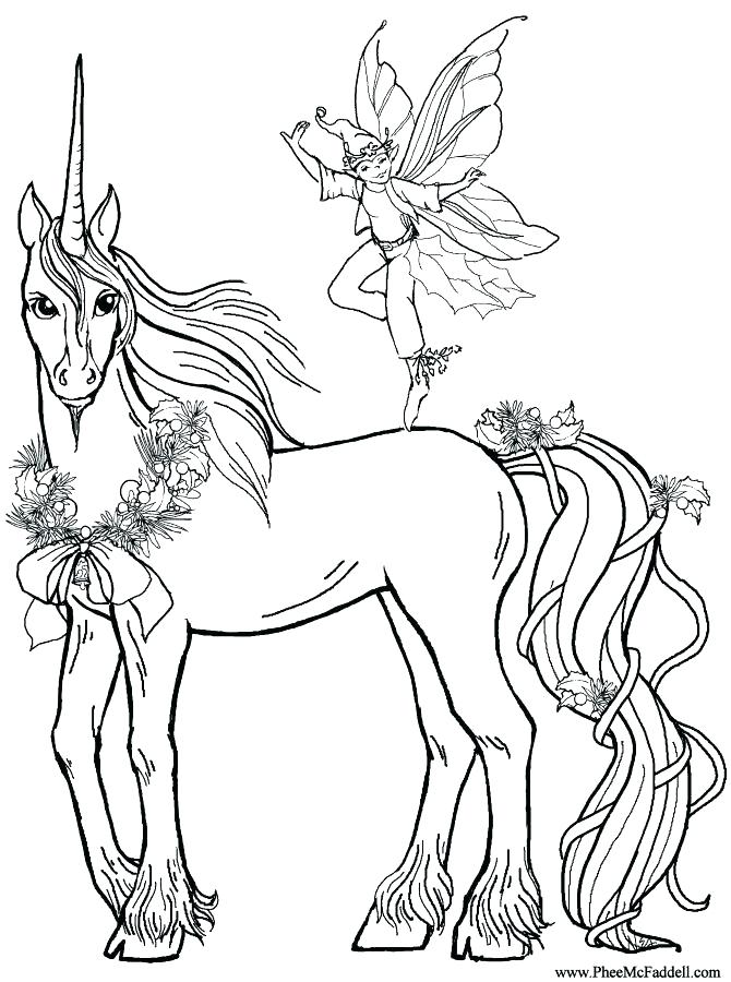 670x900 Unicorn Coloring Pages Printable Rainbow Realistic Free Online