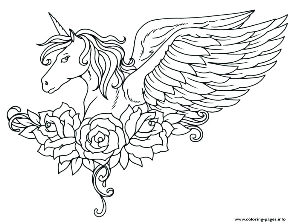 970x748 Unicorns Coloring Pages Funny Unicorns Coloring Page Baby Unicorn