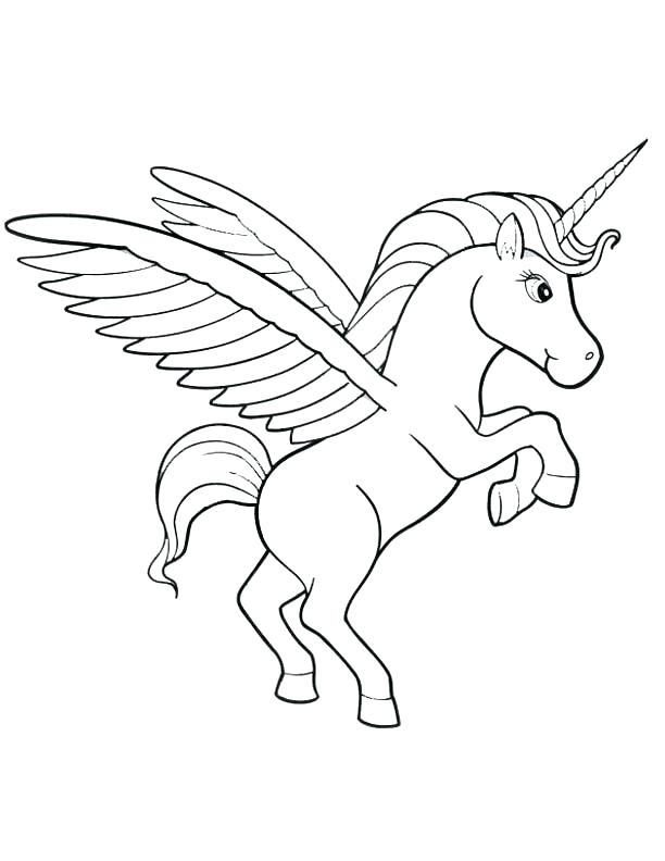 612x792 Coloring Pages Unicorns