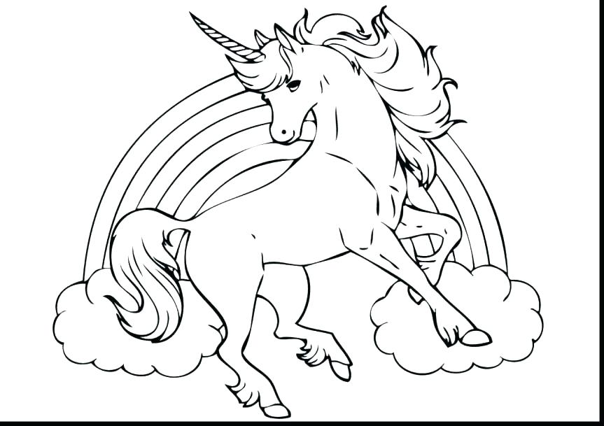863x609 Rainbow Color Page Unicorn Rainbow Coloring Pages Together