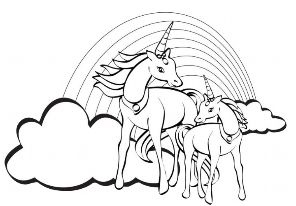 1024x712 Rainbow Unicorn Coloring Pages Unicorn Coloring Pictures Unicorn