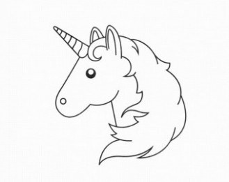 329x261 Easy Coloring Pages Of Unicorns To Print Unicorn . @ Just Coloring