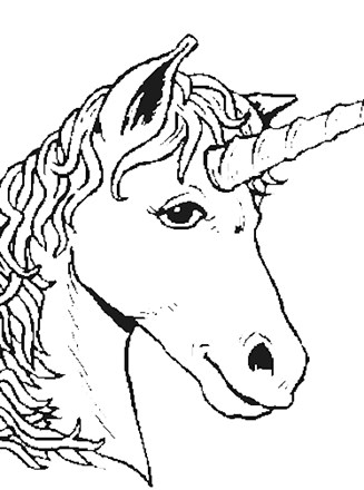 327x440 Fantasy Creatures Coloring Page