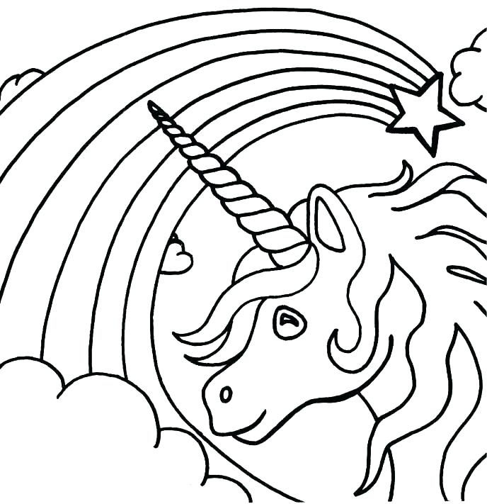 688x711 Unicorn Color Pages Unicorn Head Coloring Pages Rainbow Unicorn