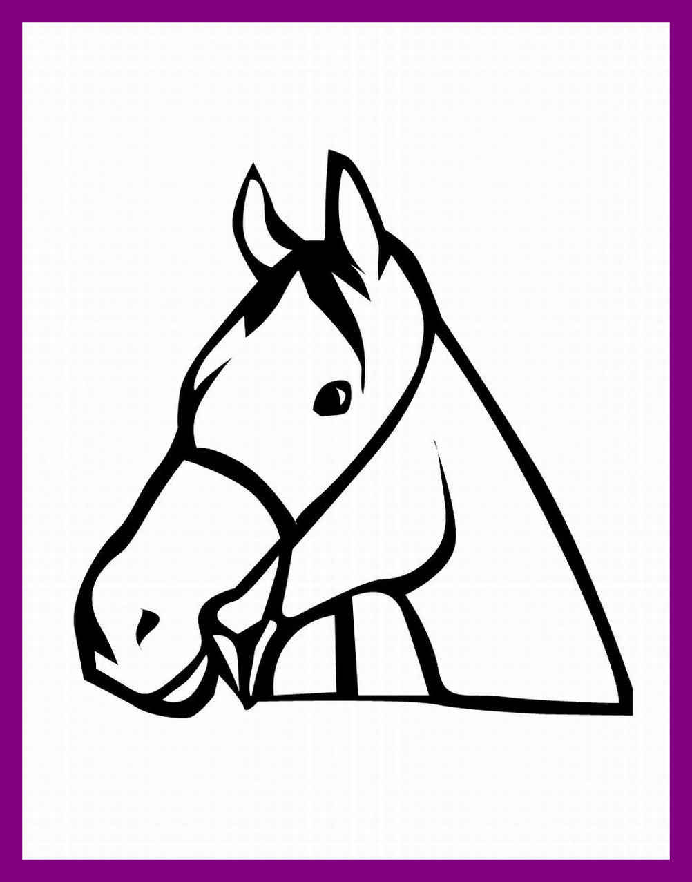1002x1277 Astonishing Unicorn Head Coloring Pages Image Of Horse Style