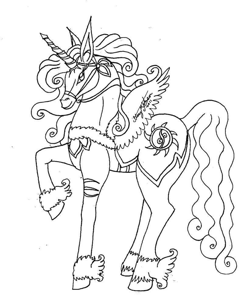 825x968 Unicorn Coloring Pages Beauteous Winged Barkandcall Me Best