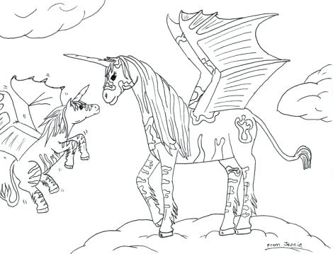 470x359 Unicorn Wings Coloring As Well As Unicorn Wings Coloring Pages As