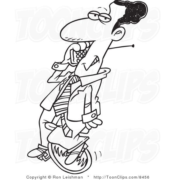 Unicycle Coloring Page