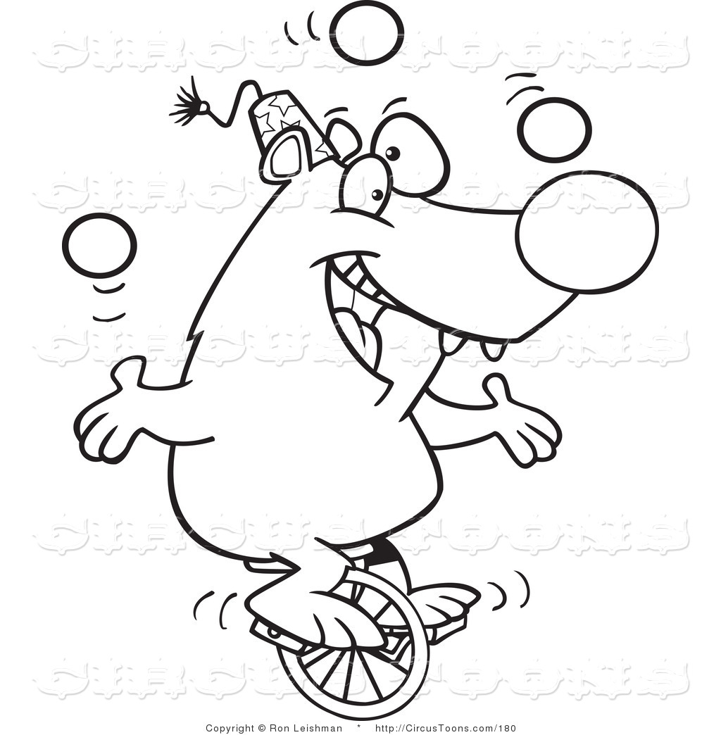 1024x1044 Circus Clipart Of A Coloring Page Design Of A Circus Bear Juggling