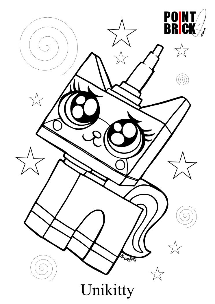 744x1052 Disegni Da Colorare Lego Barbacciaio E Unikitty Lego, Color