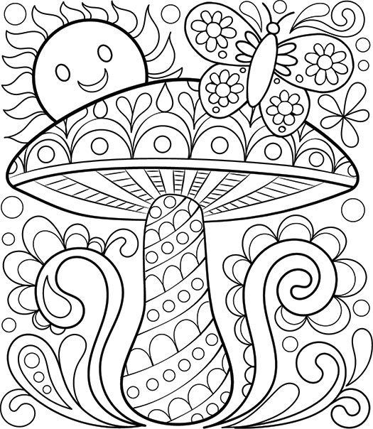 525x604 Unique Coloring Pages