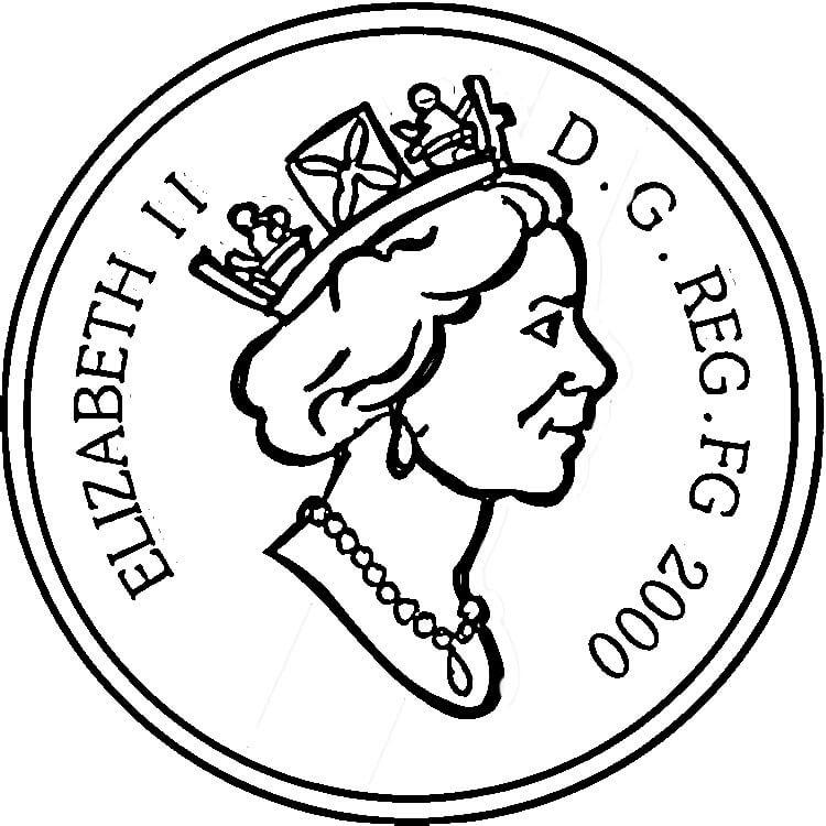 750x750 Elizabeth Ii United Kingdom Coloring Page