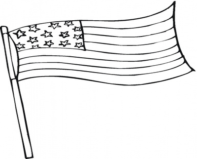 400x322 Flag Pole Coloring Page Image Clipart Images