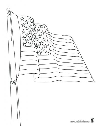 387x500 Coloring Page ~ United States Flag Coloring Page Of America Sheet