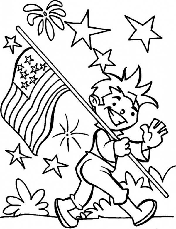 600x779 Carrying United States Flag On Independence Day Celebration