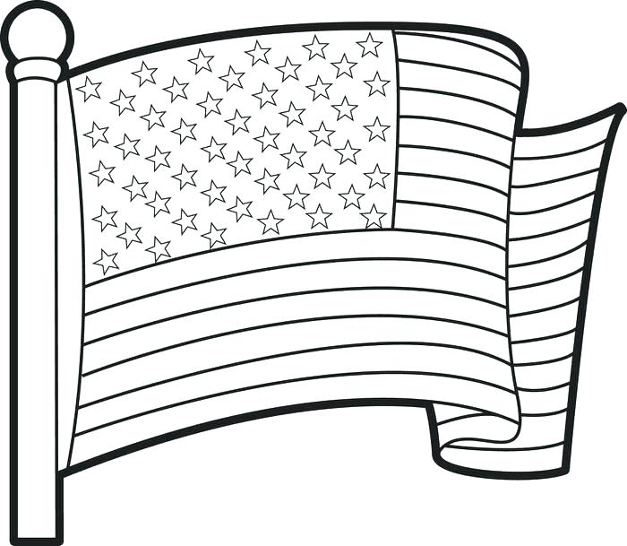 700x609 United States Flag Coloring Pages Printable Coloring Page