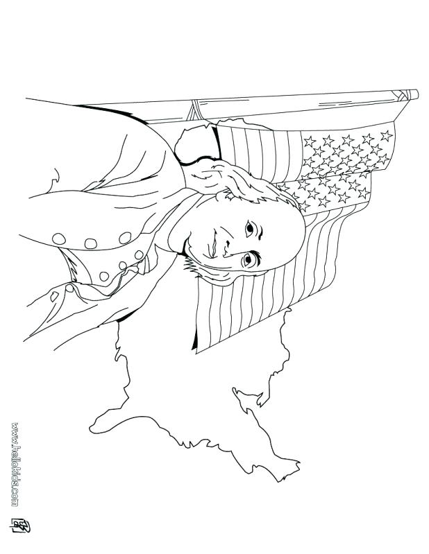 618x799 Usa Flag To Color