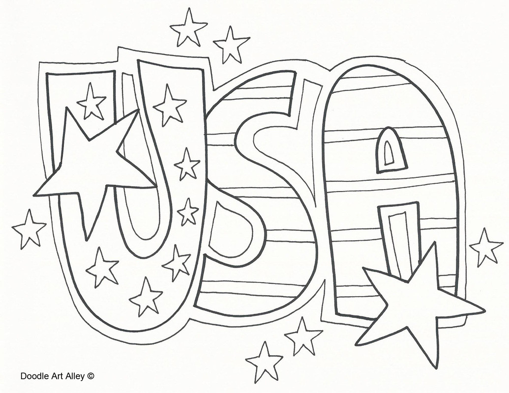 1035x800 Flag Usa In Heart Shape America Coloring Pages Printable Beauteous