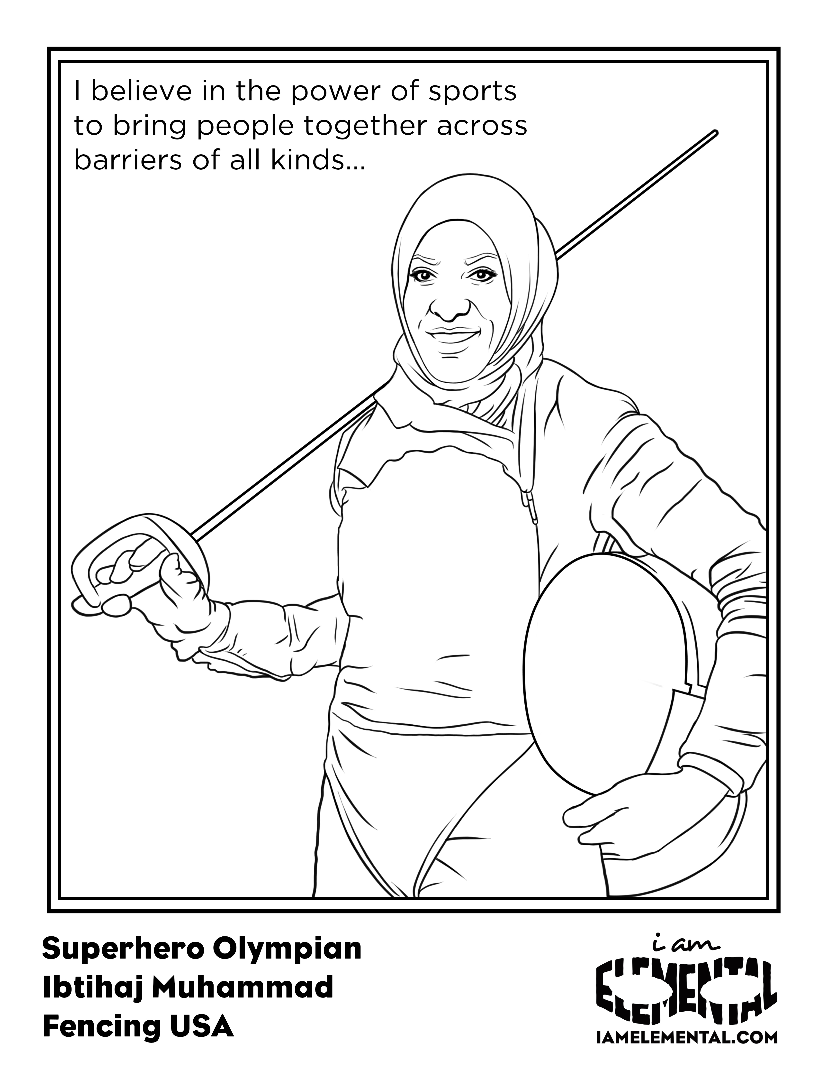 3400x4400 Olympians Coloring Book