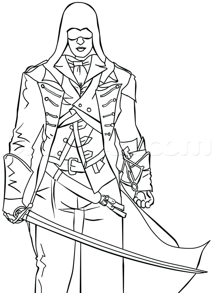 736x1020 Assassins Creed Coloring Pages Coloring Page Assassins Creed Video