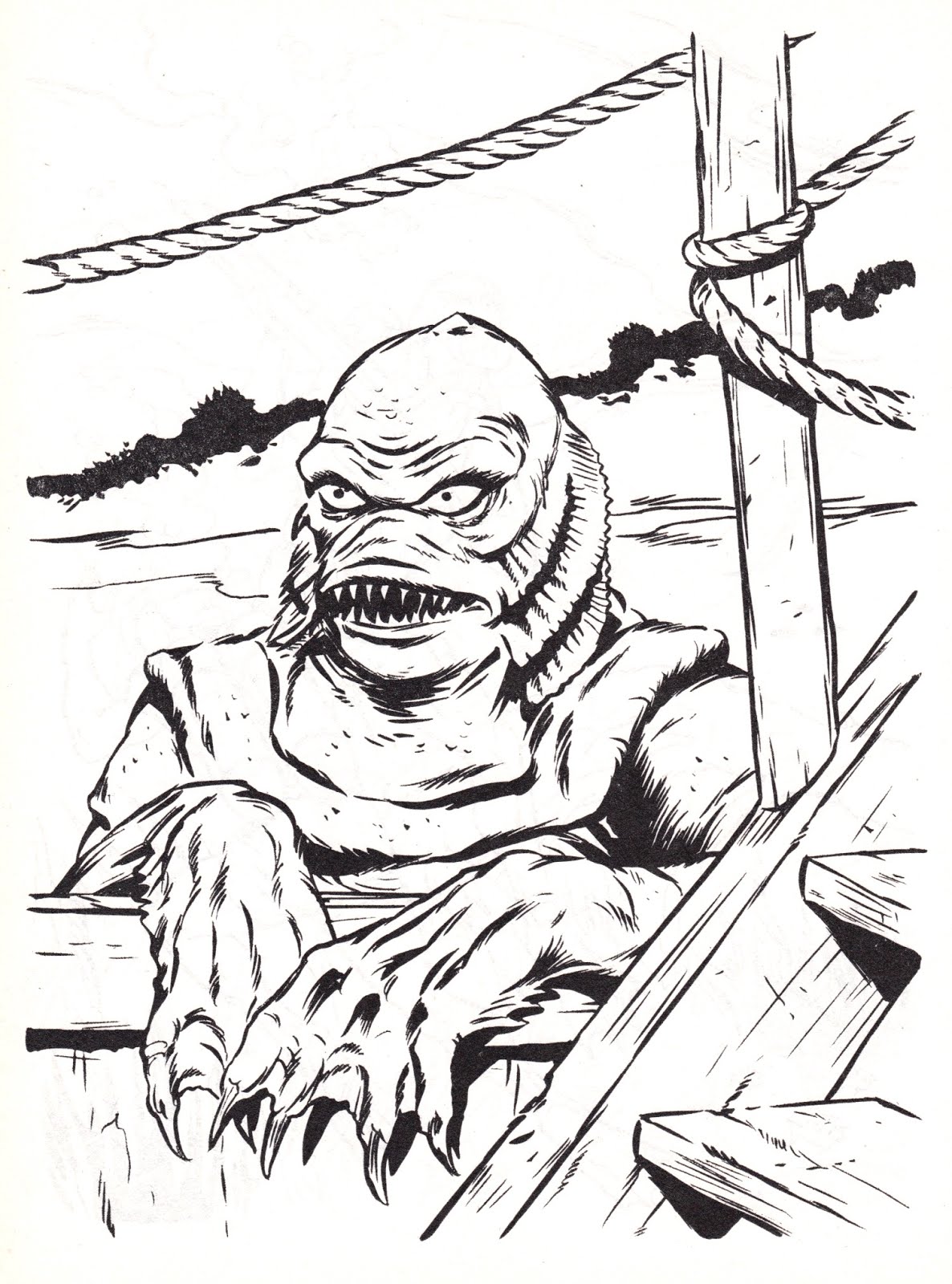 1186x1600 Unparalleled Creature From The Black Lagoon Co