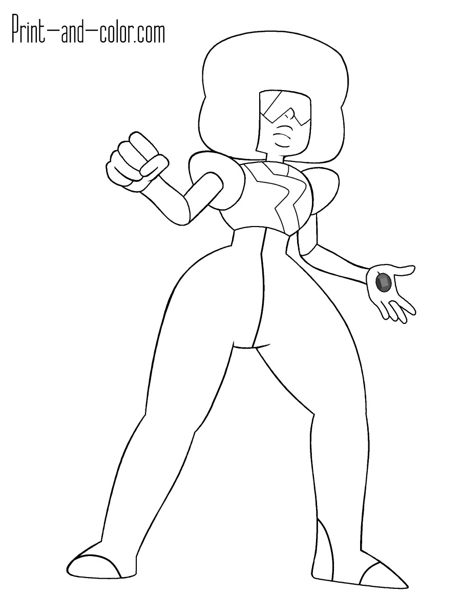 900x1200 Steven Universe Coloring Pages Garnet