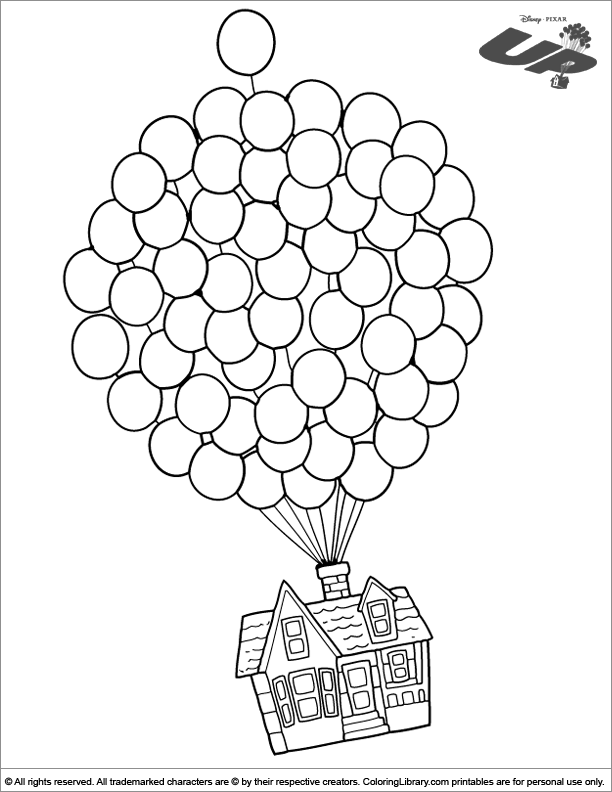 612x792 Up Coloring Picture