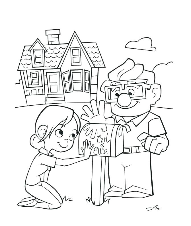 671x794 Disney Up Coloring Pages Up Coloring Pages Up Coloring Pages House