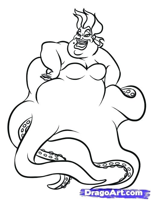501x661 Ursula Coloring Pages Coloring Pages The Sea Witch Coloring Pages
